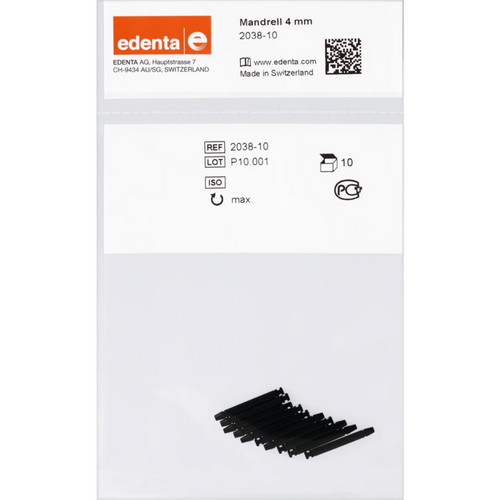 Reto-Minipin 10 mandreller 4 mm