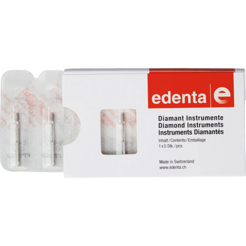 Diamant 842 5 stk Standard, FG, fasong 113 Sylinder flat, 12 mm, ISO 012