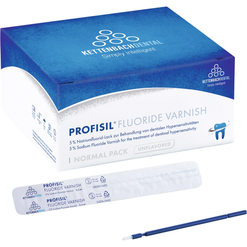 Profisil Fluoridlakk 50 stk. à 0,5 ml, nøytral