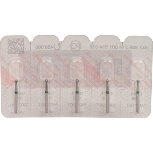 Omni diamanter 801 5 stk. grønn grov, FG, fasong 001 kule, ISO 016