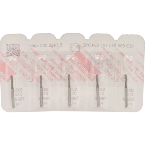 Omni diamanter 835 5 standard FG, fasong 108 flat sylinder, 4 mm, ISO 012