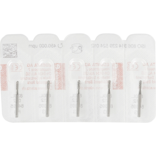 Diamant 830L 5 stk Standard, FG, figur 239 pære lang, 4 mm, ISO 012