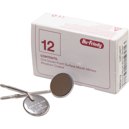 Munnspeil med amerikansk tommegjenget skaft 12 stk.