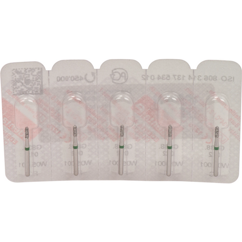 Omni diamanter 838 5 stk. grønn grov, FG, fasong 138, ISO 012