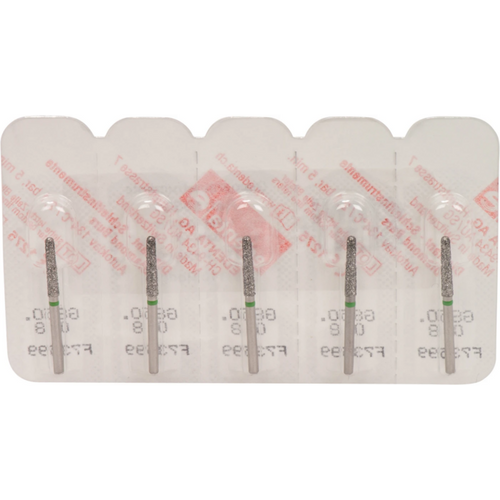Omni diamanter 850 5 stk. grønn grov, FG, fasong 199 rund kjegle, 10 mm, ISO 018