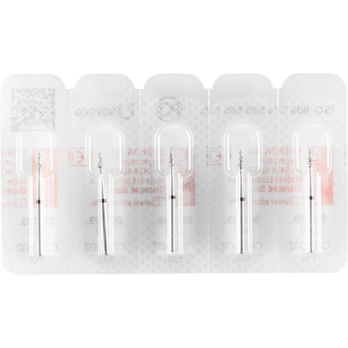 Diamant 889 5 stk. svart supergrov, FG, fasong 540 flamme, 4 mm, ISO 010