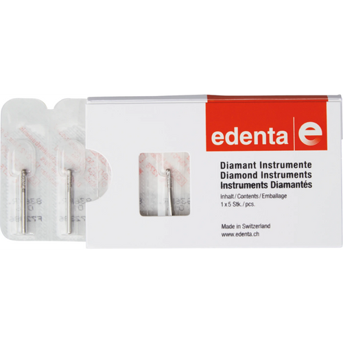 Diamant 836KR 5 standard, FG, fasong 157 sylinder avrundet kant, 6 mm, ISO 016