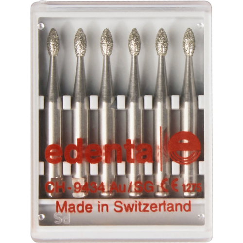 Diamant 368 6 standard, RA, fasong 257 knoppeformet, 3,5 mm, ISO 016