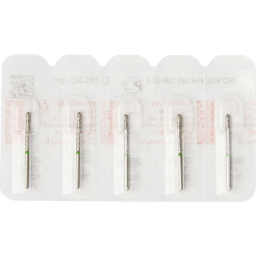 Diamant 879L 5 stk. grønn, grov, FG, fasong 291 Torpedo lang, 12 mm, ISO 014