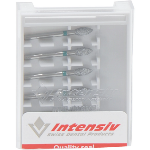 Diamant 368 6 stk grønn grov, FG, fasong 257 knop, 5 mm, ISO 023