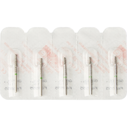 Diamant 850L 5 stk. grønn grov, FG, fasong 200 lang kjegle, rund kant, 11,5 mm, ISO 018