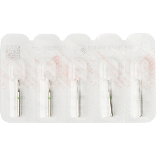 Diamant 379 5 stk. grønn grov, FG, fasong 277 eggformet, 3 mm, ISO 012