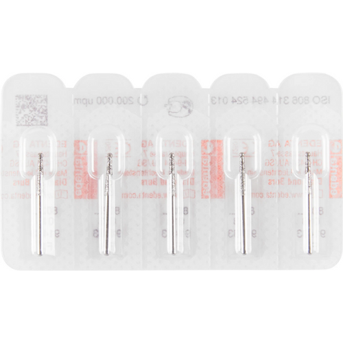 Endobur 802L 5 stk Standard, FG, Figur 494 rund med lang hals, 10 mm, ISO 013