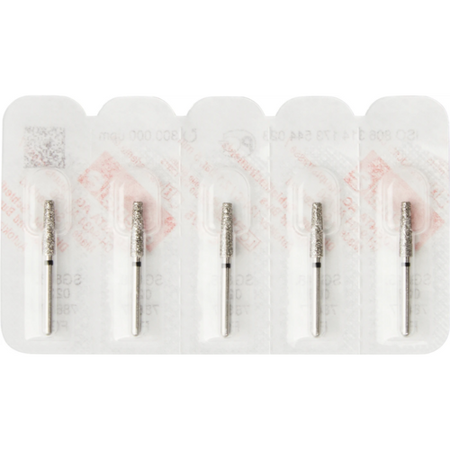 Diamant 848 5 stk svart supergrov, FG, figur 173 flat kjegle, 10 mm, ISO 023