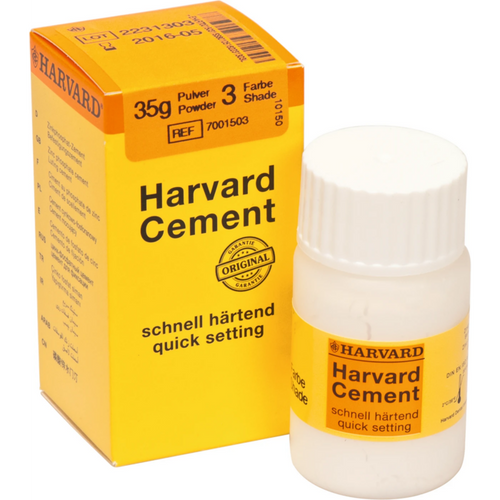 Harvard Cement hurtigherdende pulver 35 g pulver 3 - hvitaktig gul