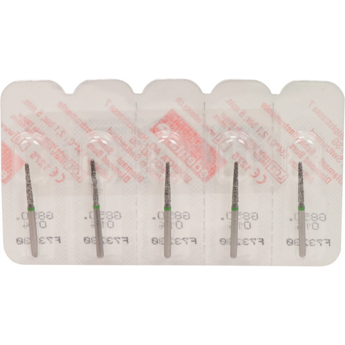 Omni diamanter 850 5 stk. grønn grov, FG, fasong 199 rund kjegle, 10 mm, ISO 014