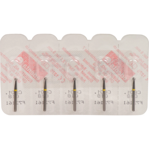 Omni diamanter 801 5 stk. gul superfin, FG, fasong 001 kule, ISO 018