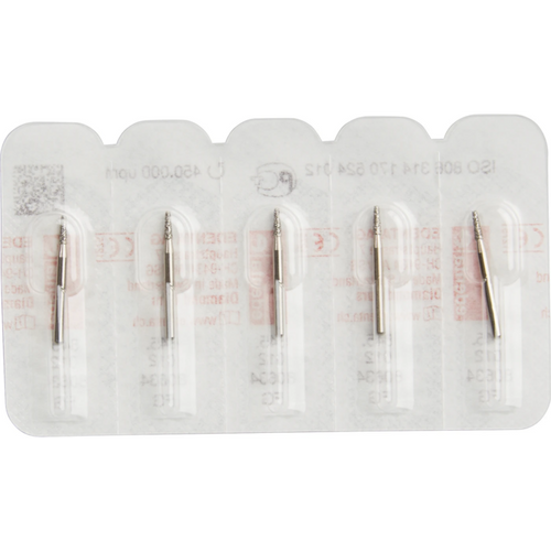 Diamant 845 5 standard, FG, fasong 170 flat kjegle, 4 mm, ISO 012