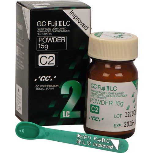 GC Fuji II LC Improved refillpakning 15 g pulver C2