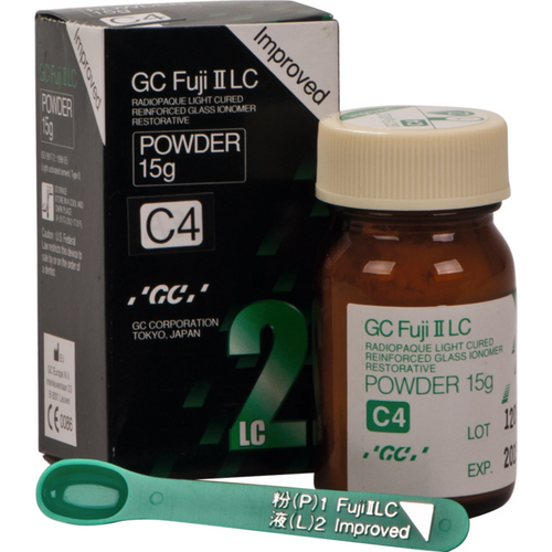 GC Fuji II LC Improved refill-pakke 15 g pulver C4