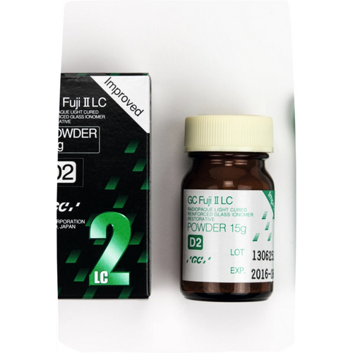 GC Fuji II LC Improved refillpakning 15 g pulver D2