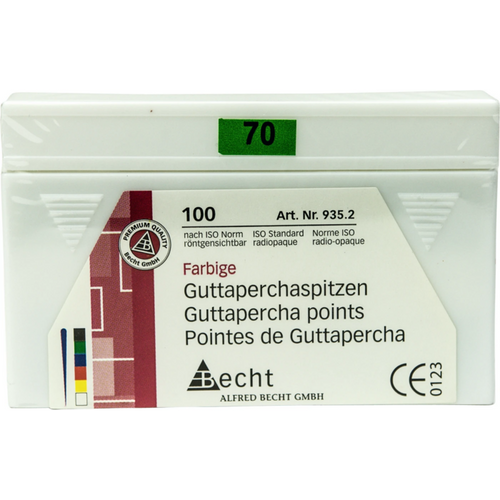 Fargede guttapercha points 100 stk. ISO 070