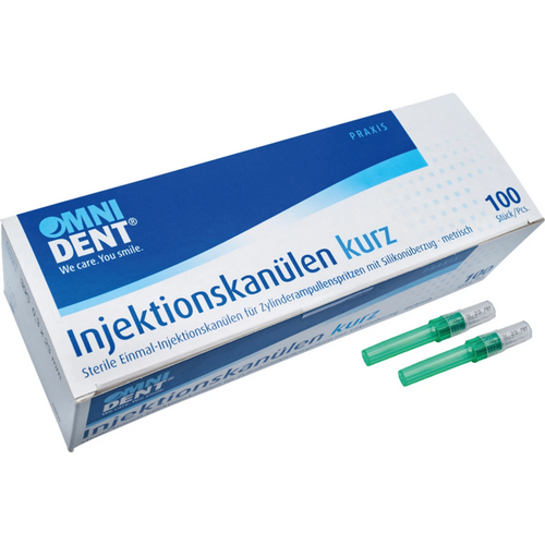 Injeksjonsnål 100 stk grønne, 0,3 x 23 mm