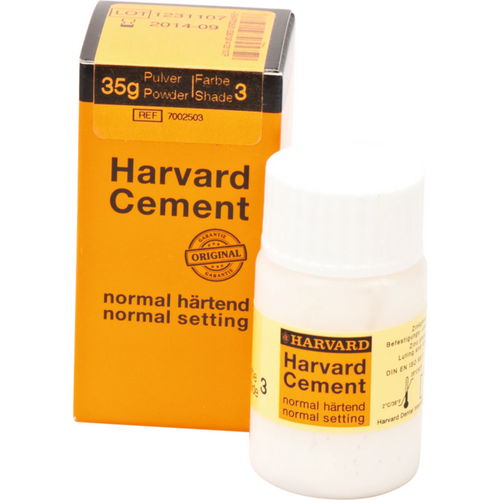 Harvard Cement normal herdende pulver 35 g pulver 3 - hvitaktig gul