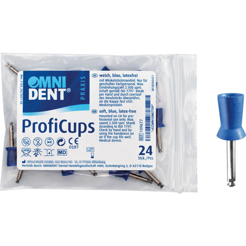 Omni ProfiCups 24 stk blå, myk