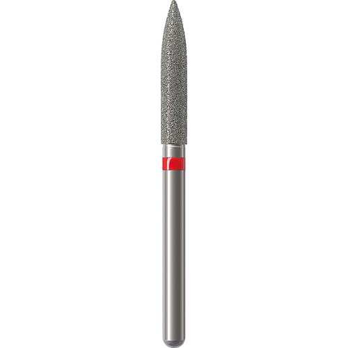 Diamant 863 5 stk. rød fin, FG, fasong 250 flamme, 10 mm, ISO 018 (F863.314.018)