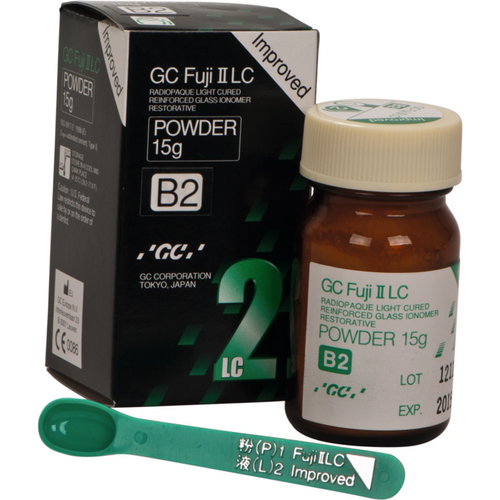 GC Fuji II LC Improved refill-pakke 15 g pulver B2