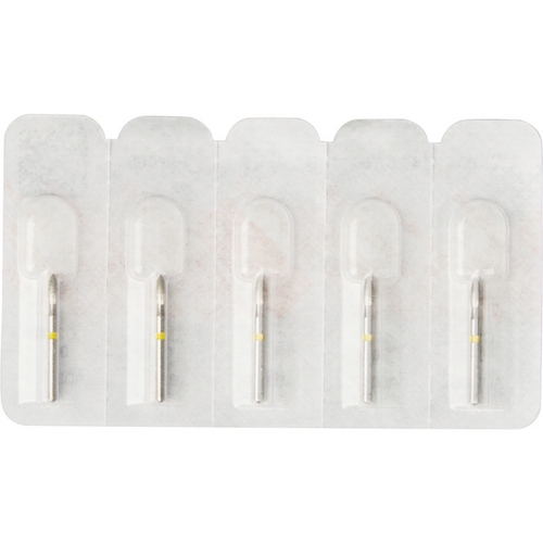 Diamant 368 5 stk. gul superfin, FG, figur 257 knopp, 4,5 mm, ISO 018