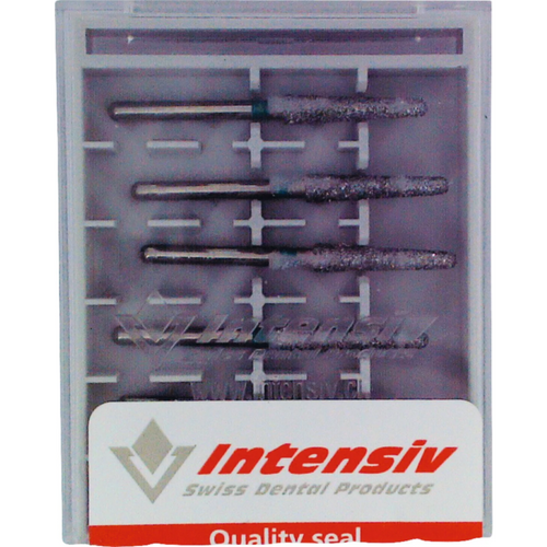 Diamant 850 6 stk. grønn grov, FG, figur 199 konisk avrundet, ekstra lang, 11 mm, ISO 023