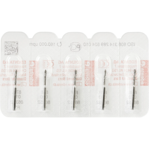 Diamant 878 5 stk. standard, FG, Figur 289 Torpedo sylinderformet, 8 mm, ISO 010