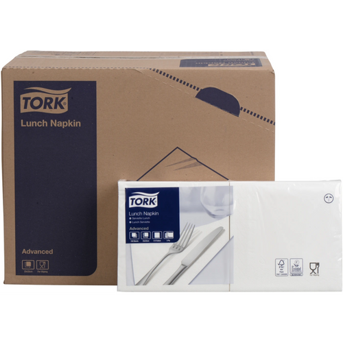 TORK Soft Lunch Napkins (1/4 fold) kartong 10 x 150 stk. hvit