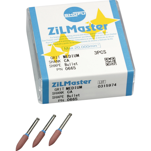 ZiLMaster 3 stk blå medium, RA, figurvalse, ISO 040