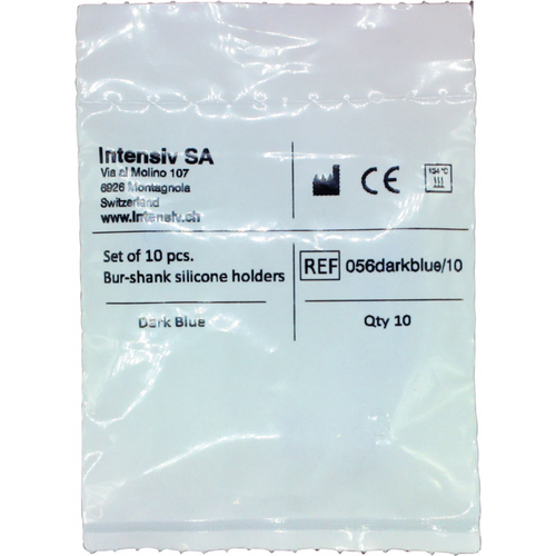 Silikonholder 10 stk. mørkeblå, 80 µm