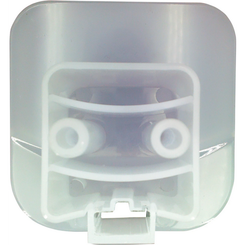 Kinnholder   stk. grå/transparant