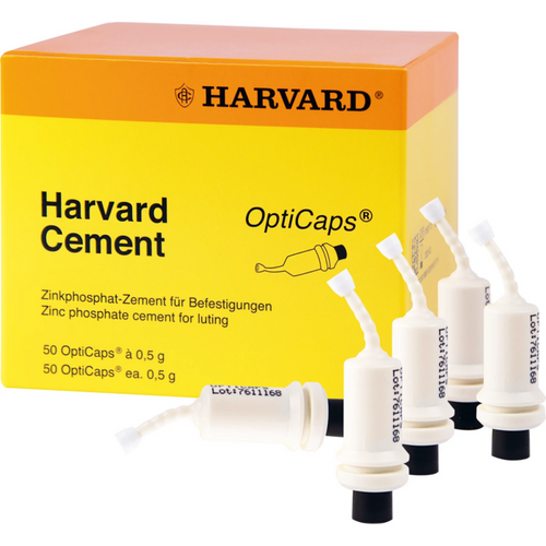 Harvard Cement OptiCaps 50 kapsler sementfarge hvitaktig gul