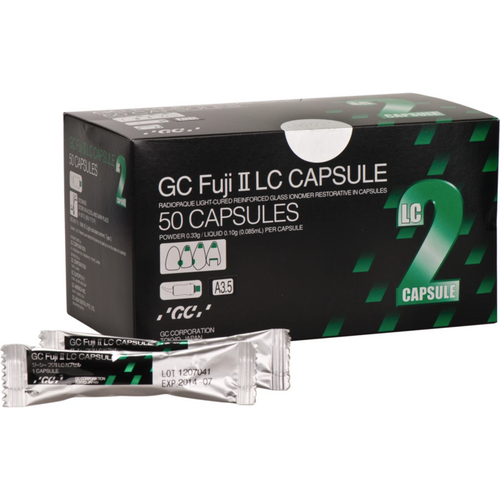 GC Fuji II LC Capsule Improved 50 kapsler A3,5