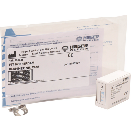 Fit-Kofferdam premolar klammer uten vinger stk. nr. W2A