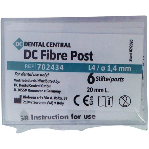 DC Fiber-Post 6 stk. 1,4 mm, L4