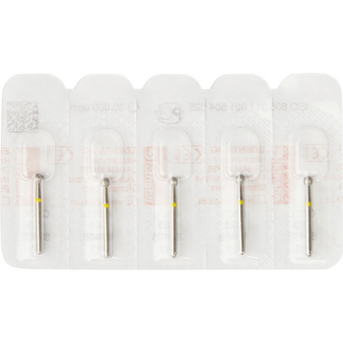 Diamant 801 5 stk gul superfine, FG, fasong 001 kule, ISO 025