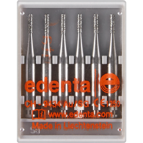 Diamant 835 6 standard RA, fasong 107 sylinder flat, 4 mm, ISO 010