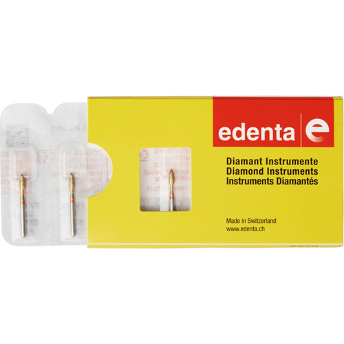 DIACUT V368 5 stk. rød fin, FG, fasong 257 knoppeform, 5,5 mm, ISO 020
