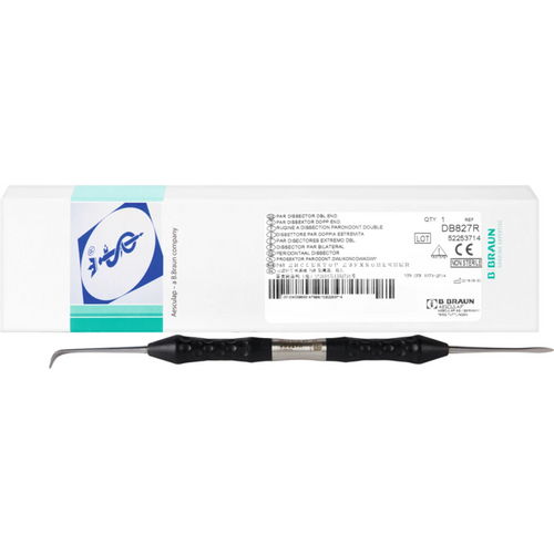 Sårskje stk. 175 mm, dobbeltsidig (rett, buet)