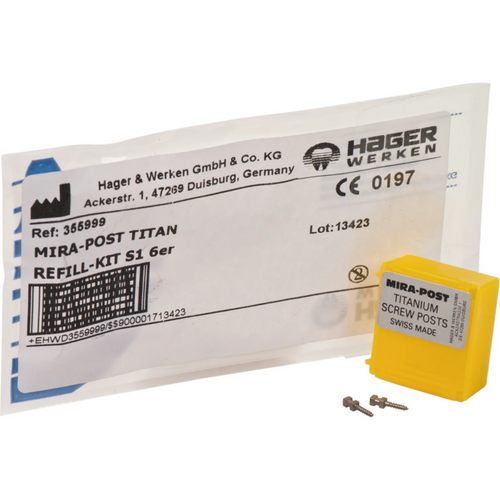 Mira-Post refill-pakke 6 stifter titan størrelse 1, S
