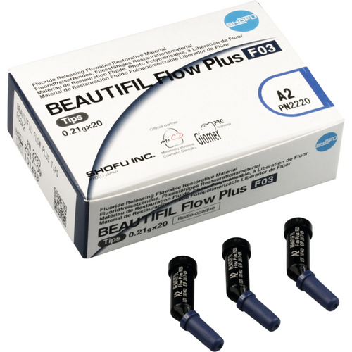 BEAUTIFIL Flow Plus pakning med 20 x 0,21 g spiss F03 Low Flow B1