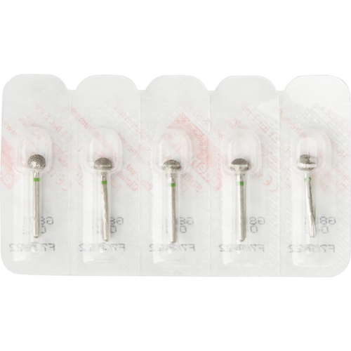 Diamant 801 5 stk. grønn grov, FG, fasong 001 kule, ISO 042