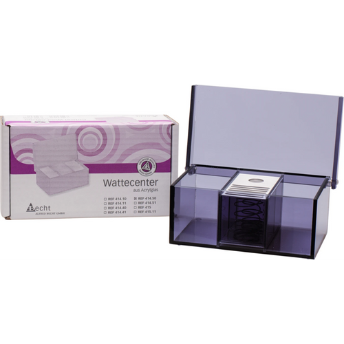 Vattinnsats med rundt senterhull stk. brede lameller, røykgrå